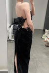 OUDE WAAG Core Velvet New Jet Sleeping skirt OW-23SS-SK05 Black